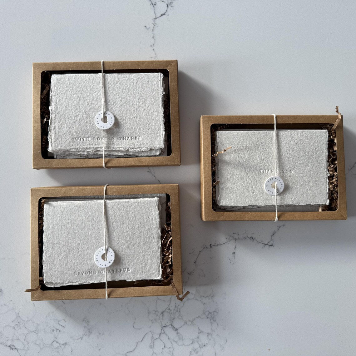 Handmade Paper Wedding Gift , Thank You Card