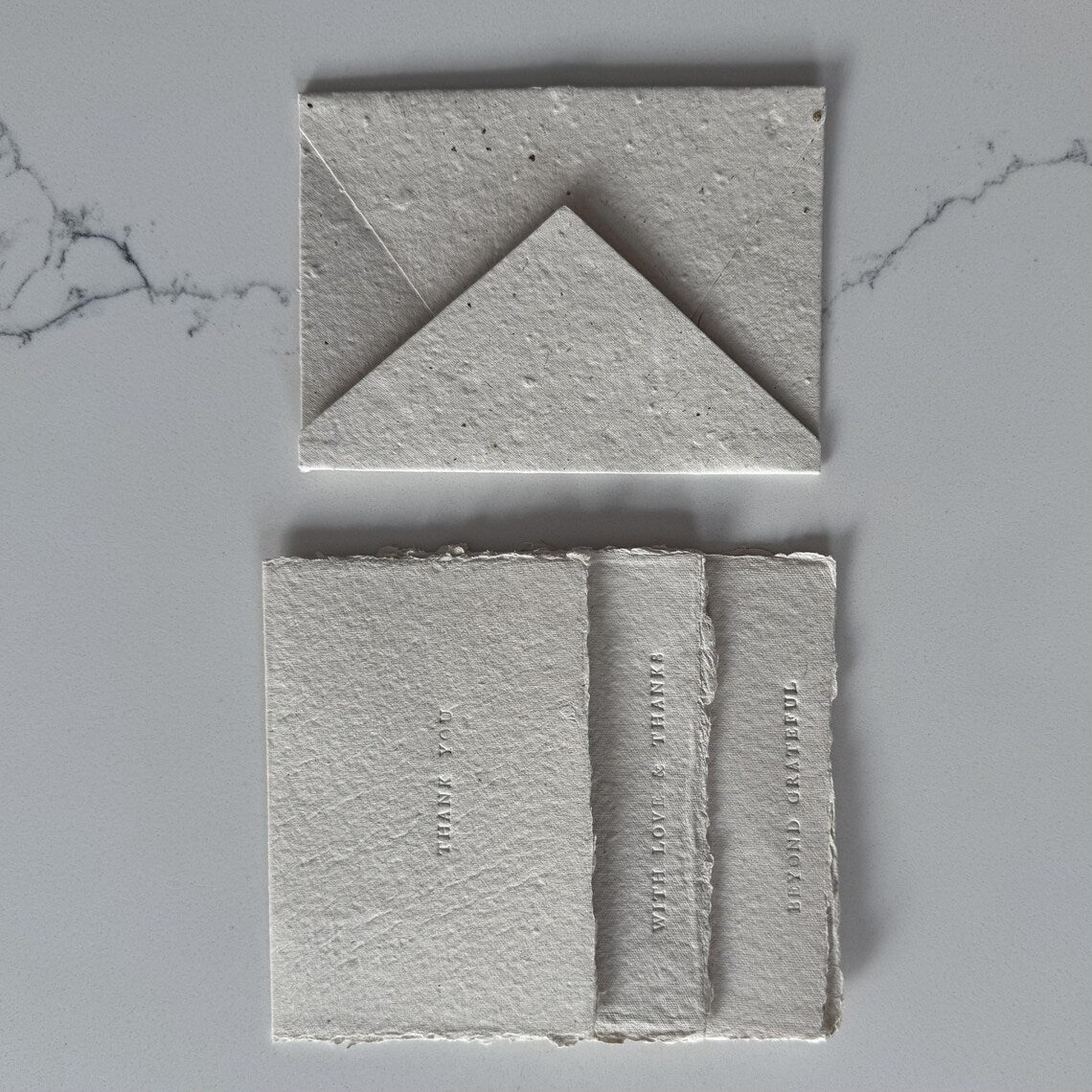 Handmade Paper Wedding Gift , Thank You Card