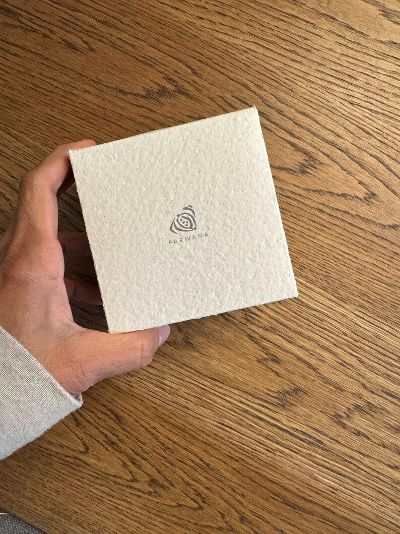 100 Place card Box, Note box, Note paper, Handmade Paper, Notes, Notepad, Handmade Paper, Deckle Edge Paper