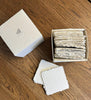 100 Place card Box, Note box, Note paper, Handmade Paper, Notes, Notepad, Handmade Paper, Deckle Edge Paper