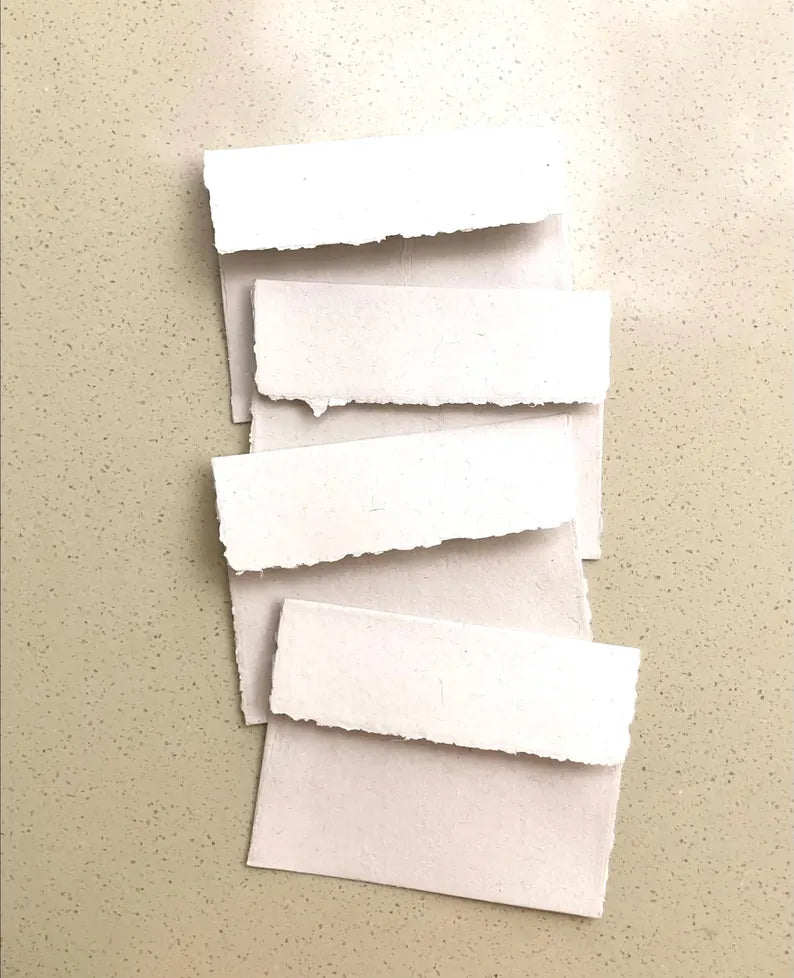 Deckle Edge Handmade Paper Envelopes