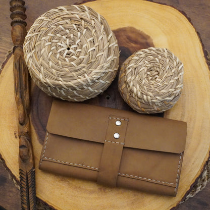 Handmade Genuine Leather Wallet – Rustic Brown