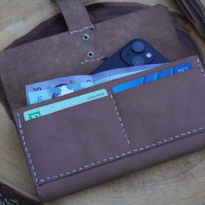 Brown Leather Bifold Wallet