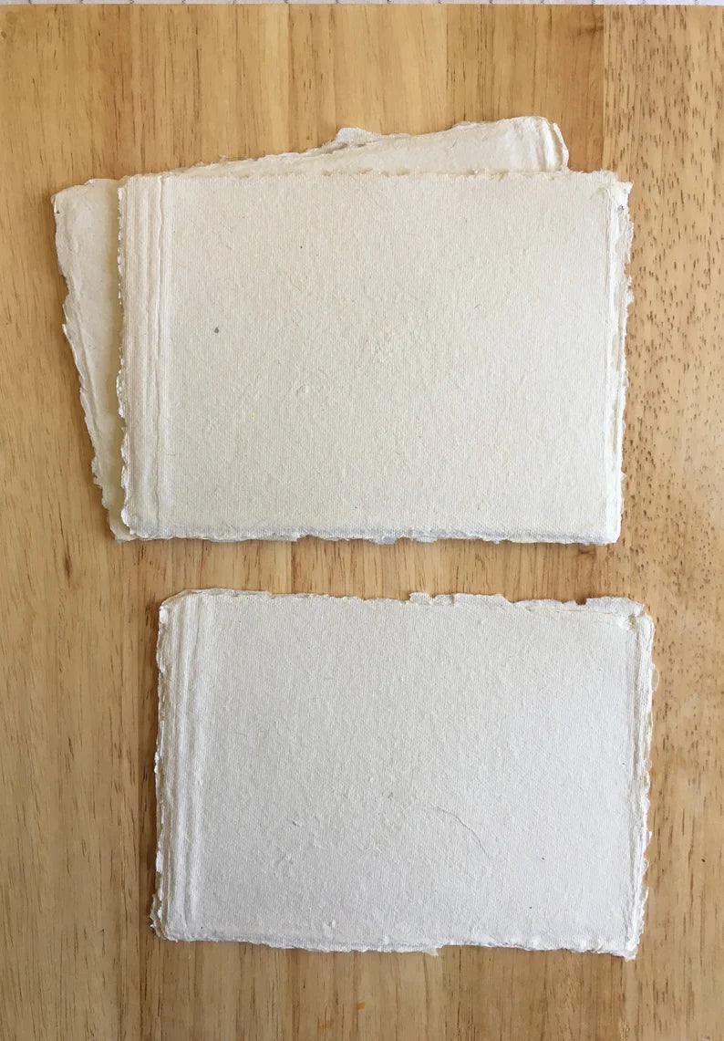 Wedding Invitations Handmade Paper, Deckle Edge Envelope,