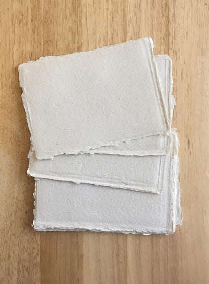 Wedding Invitations Handmade Paper, Deckle Edge Envelope,