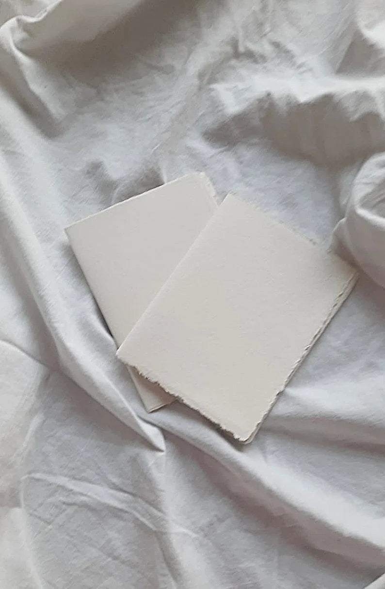 Wedding Vow Books His and Her Authentic Handmade Paper