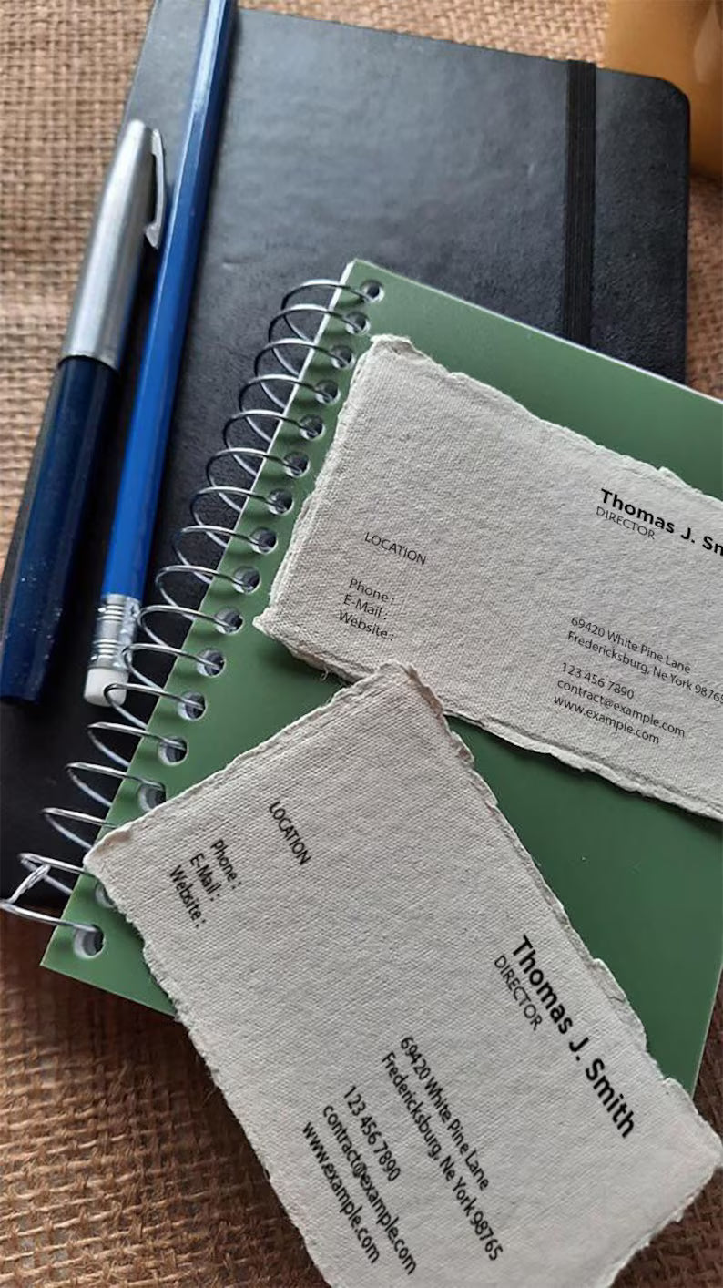 Handmade Paper Visiting Cards