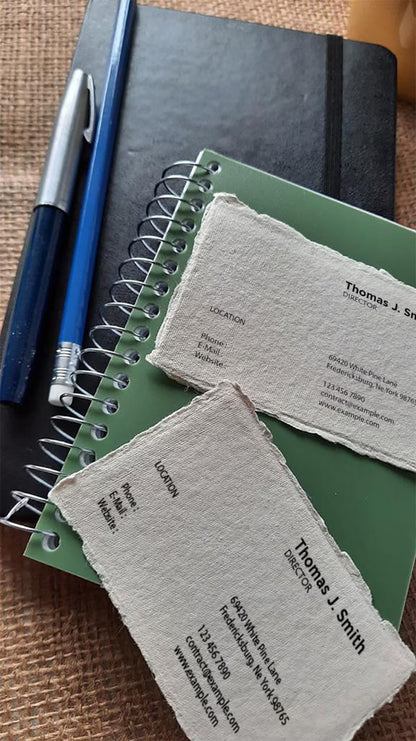 Handmade Paper Visiting Cards