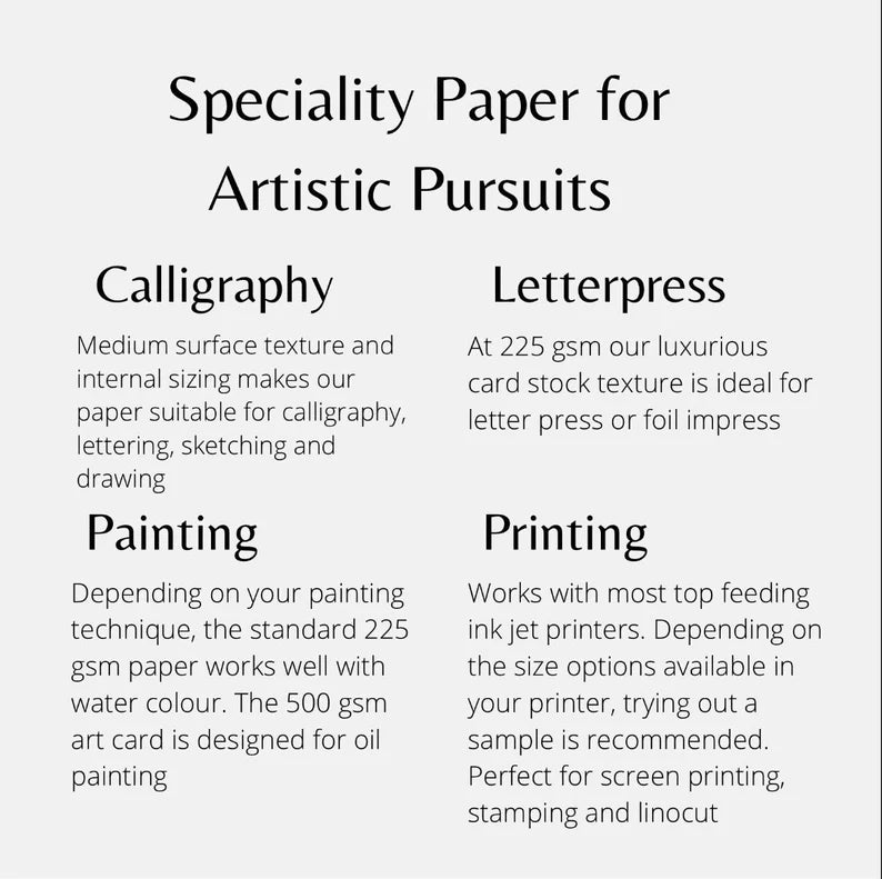 10 pack paper, Deckle Edge Paper, Custom made paper