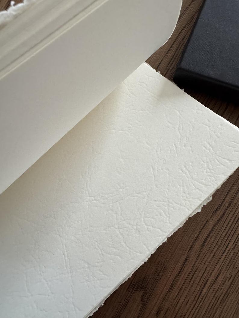 Wedding Journal, Deckle edge paper journal